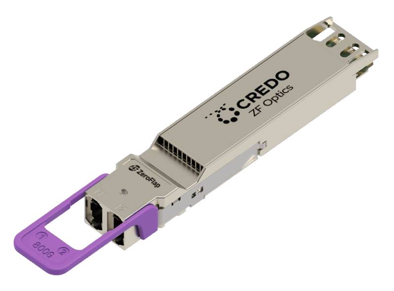 Credo 800G 2xDR4 ZeroFlap Transceiver