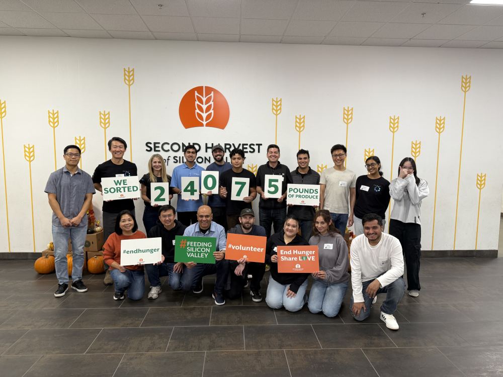 Team Credo sorted 24,075 pounds of produce at Second Harvest’s Cypress Center facility.